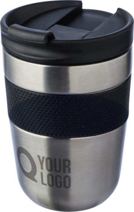Drinking mug Keith | Stainless steel | 300 ml | Silicone grip