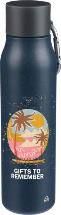 Recycled stainless steel double-walled drinking bottle (600 ml) Cassian