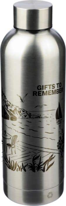 Gerecyclede dubbelwandige RVS fles (500 ml) Isaiah