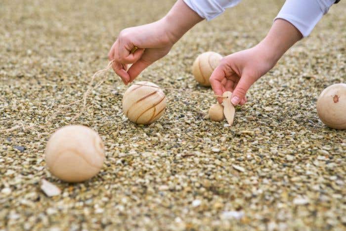 Jeu-de-boulesset Quillian | Hout