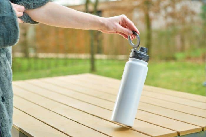 Stainless steel double walled bottle (800 ml) Zinnia