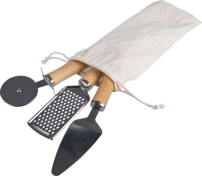 Metal and wooden kitchen tool set Sylvan
