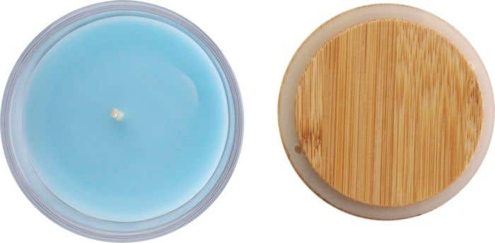 Candle Riven | Glass with bamboo lid