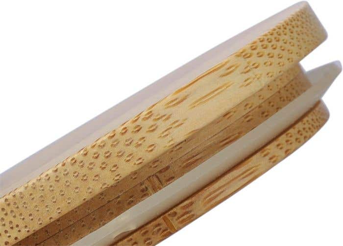 Candle Riven | Glass with bamboo lid