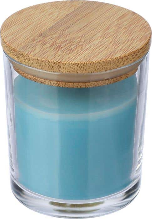 Candle Riven | Glass with bamboo lid