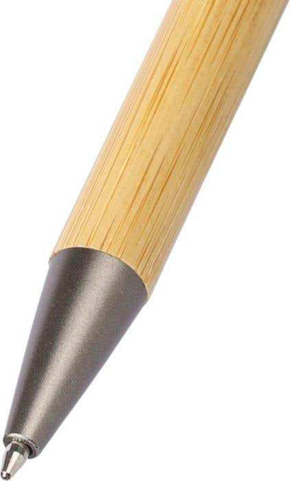 Penna a sfera in bambù con funzione spinner in ABS riciclato Fenn