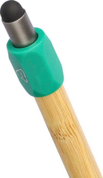Penna a sfera in bambù con funzione spinner in ABS riciclato Fenn