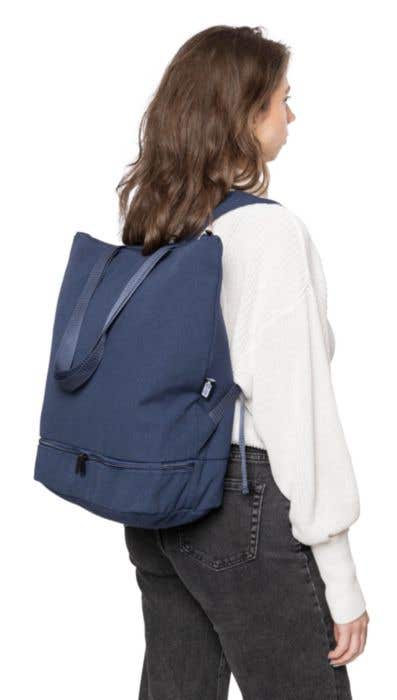 Recycled polycotton (330 gsm) tote backpack Osric