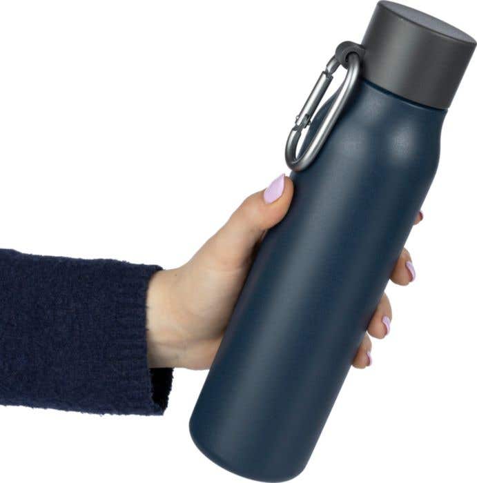 Recycled stainless steel double-walled drinking bottle (600 ml) Cassian