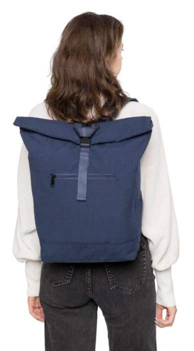 Zaino roll-top in policotone riciclato 330 g/m2 Thaddeus