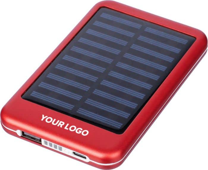 Power bank solar de alumínio Tycho