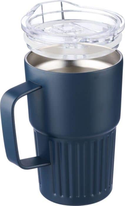 Mug nomade double paroi en acier inoxydable recyclé de 450 ml Calo