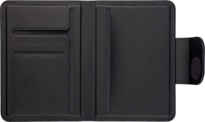 Recycled PU passport holder Mavi