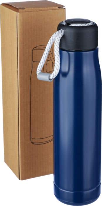 Recycled stainless steel double-walled drinking bottle (500 ml) Solene