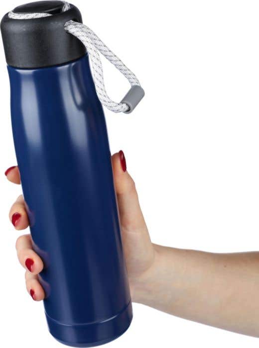 Recycled stainless steel double-walled drinking bottle (500 ml) Solene