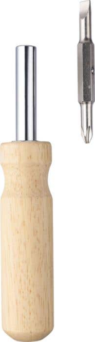 Rubberwood screwdriver set Leni