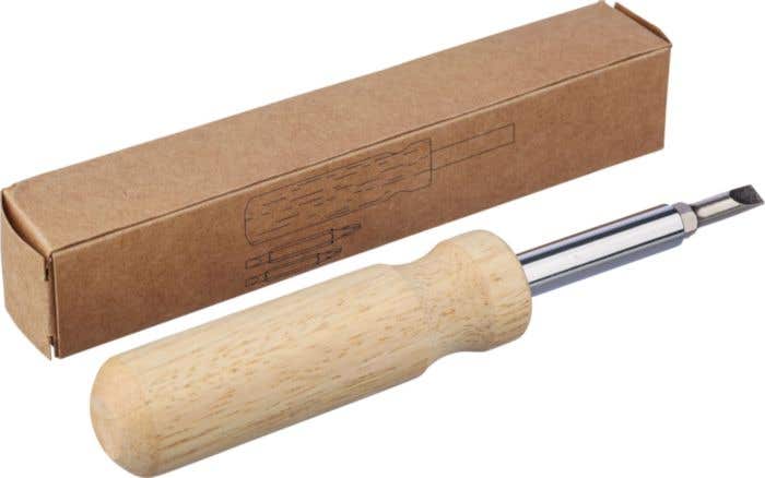 Rubberwood screwdriver set Leni