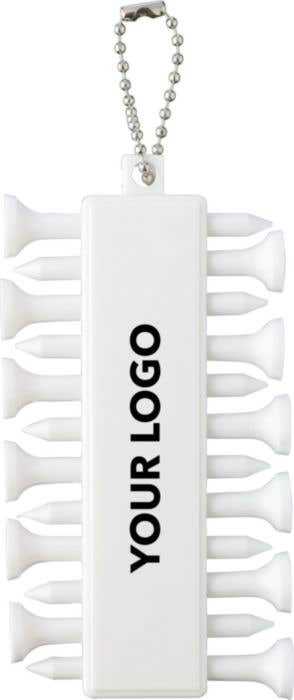 Gerecycled ABS golf tee-set Aveline