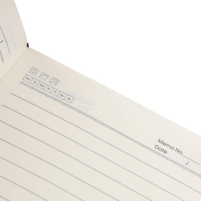 Notitieboek Elian | Gerecycled synthetisch leer | A5 | Gelijnd