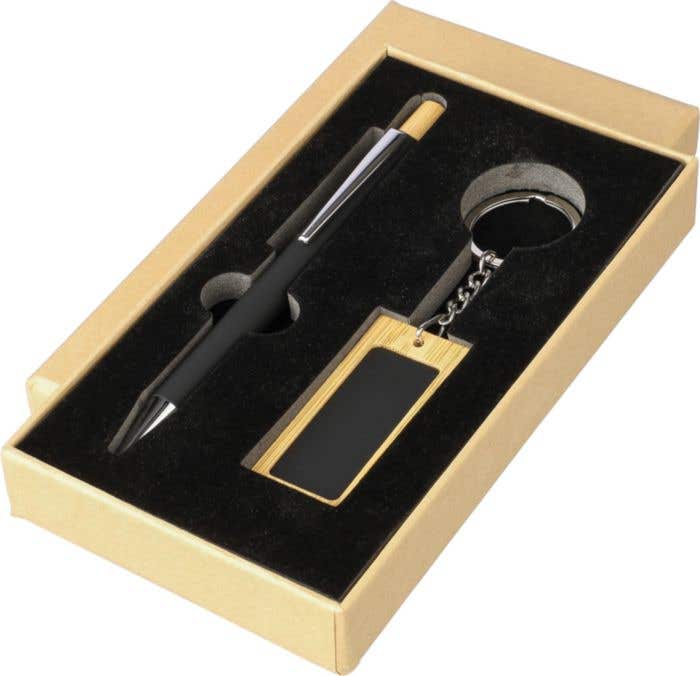 Gift set Zaid | Recycled | Ballpen and key chain
