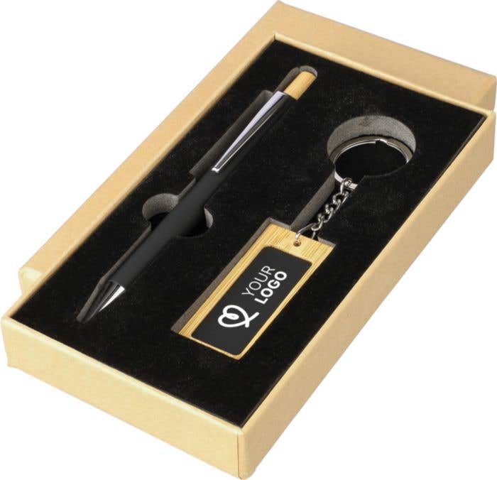 Gift set Zaid | Recycled | Ballpen and key chain