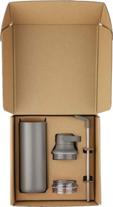 Double-walled bottle Omari | 500 ml | Two lids