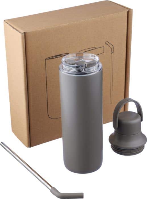 Stainless steel double-walled drinking bottle (500 ml) Omari