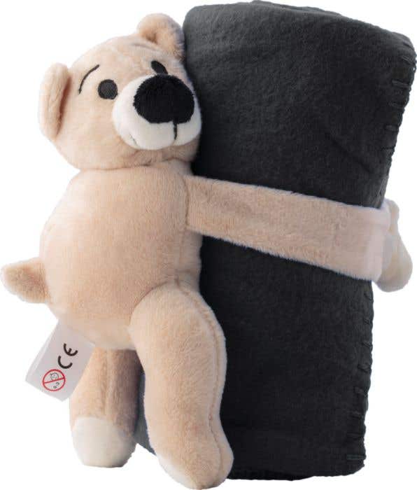 Plush toy bear with fleece blanket Owen