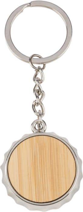 Key chain with bottle opener Finn | Bamboo inlay