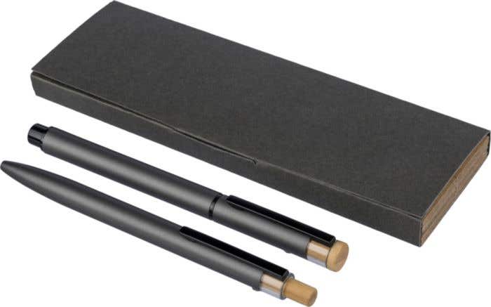 Parure de stylos en aluminium recyclé laqué Ilaria