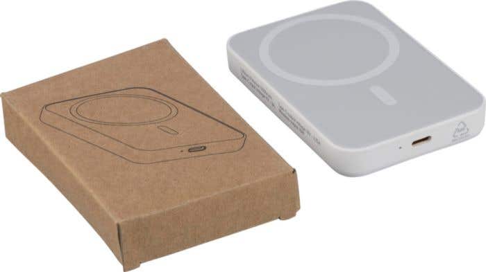 Gerecyclede ABS-draadloze oplader powerbank Miren