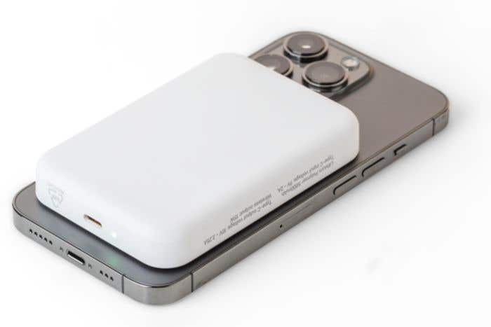 Gerecyclede ABS-draadloze oplader powerbank Miren