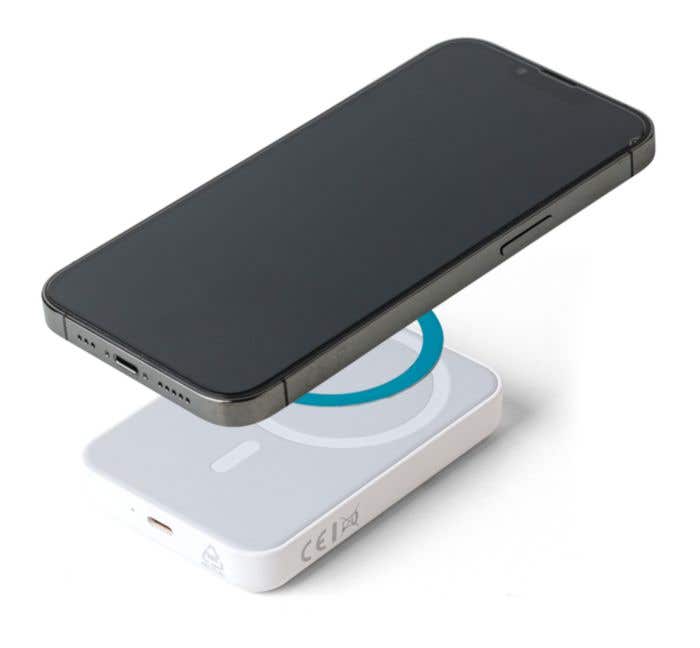 Wireless charger power bank Miren | Recycled | 5,000 mAh | MagSafe compatible