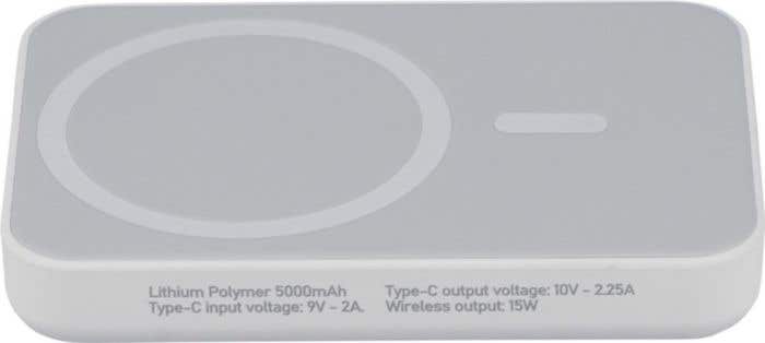 Wireless charger power bank Miren | Recycled | 5,000 mAh | MagSafe compatible