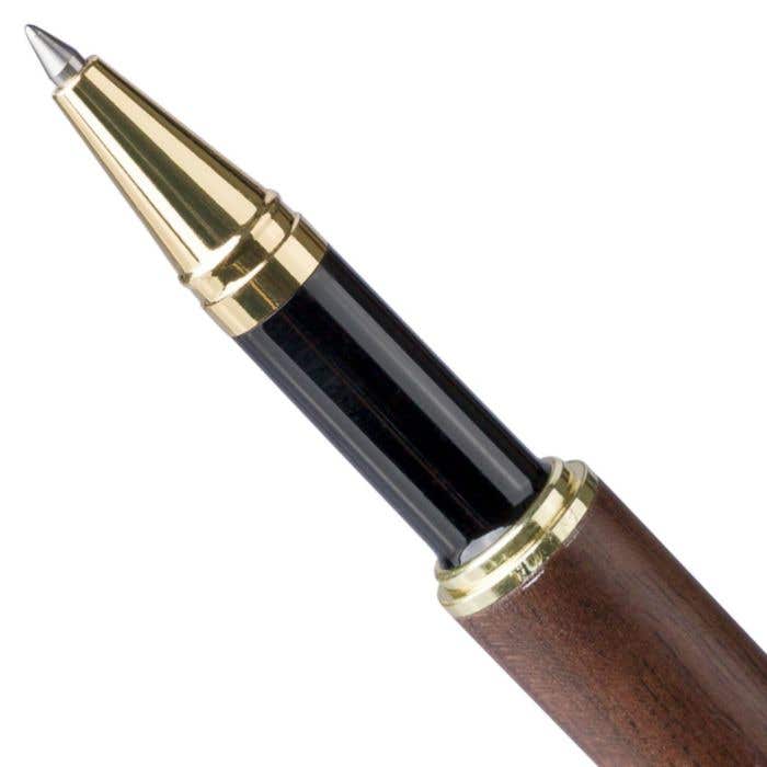 Stylo bille twist en bois de noyer Noa