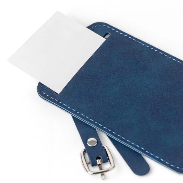 Gerecyclede PU paspoorthouder en bagagelabel Zani