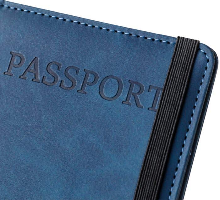 Recycled PU passport holder and luggage label Zani