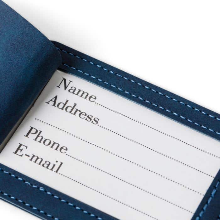 Gerecyclede PU paspoorthouder en bagagelabel Zani