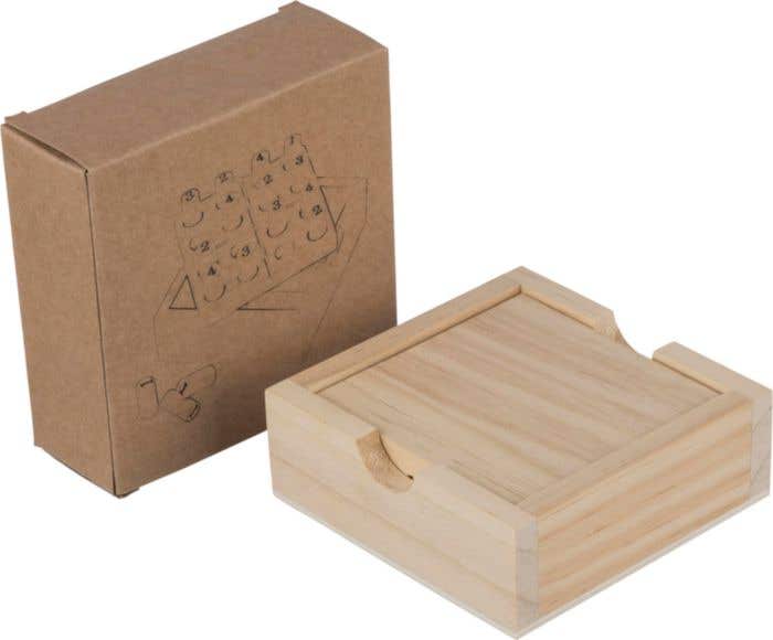 Mini Sudoku set Kenza | Pine wood