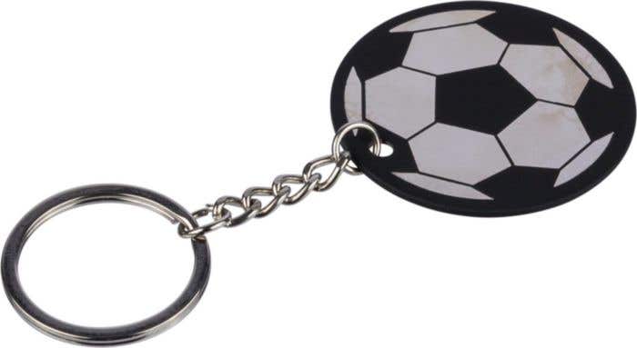 Recycled stainless steel soccer ball keychain Ciro