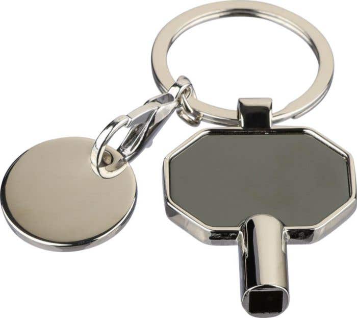 Recyclede zinklegering ontluchting sleutelhanger Mara