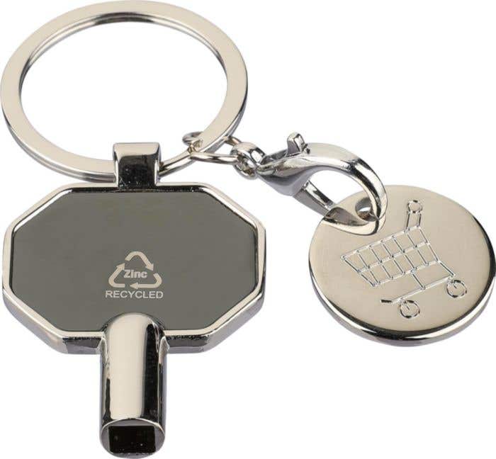Recyclede zinklegering ontluchting sleutelhanger Mara