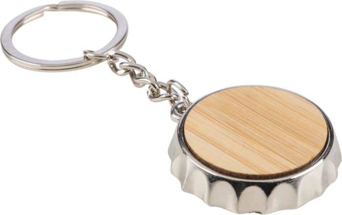 Sleutelhanger met flesopener Finn | Bamboe inleg