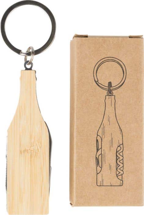 Sleutelhanger met multitool Inaya | Bamboe
