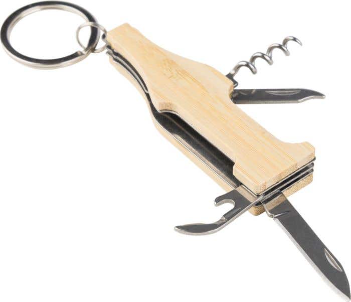 Sleutelhanger met multitool Inaya | Bamboe