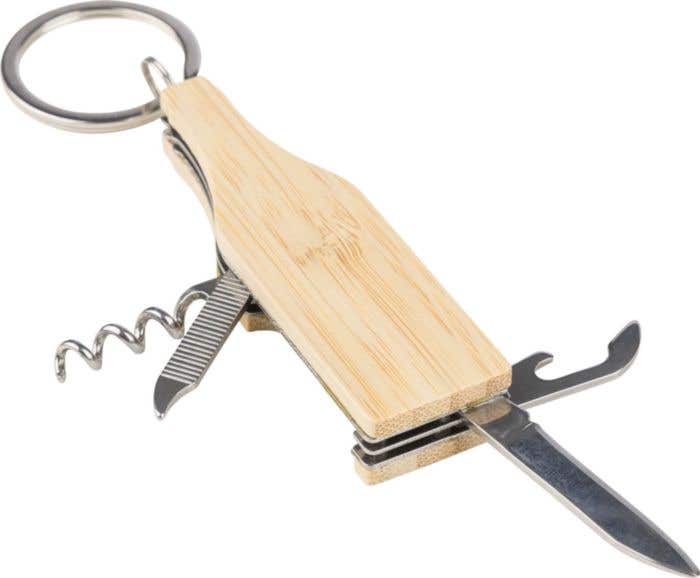 Sleutelhanger met multitool Inaya | Bamboe