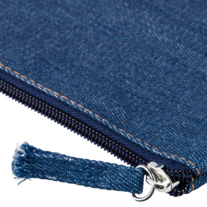 Recycled denim cosmetic bag Orin