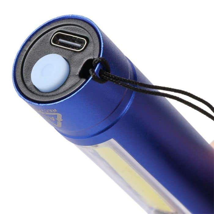 Lampe de poche COB en aluminium recyclé Sami