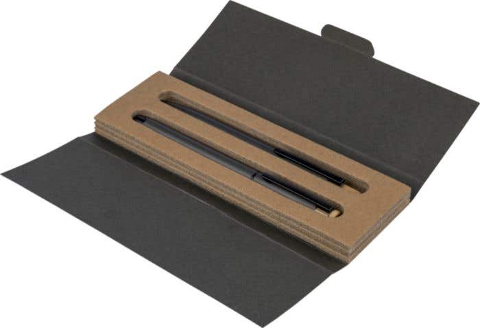 Recycled aluminium lacquered pen set Ilaria