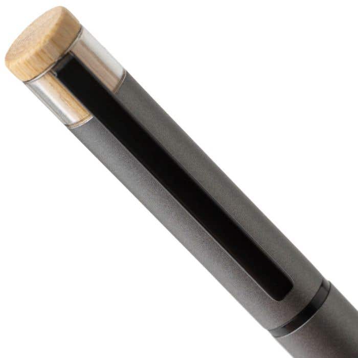 Recycled aluminium lacquered pen set Ilaria